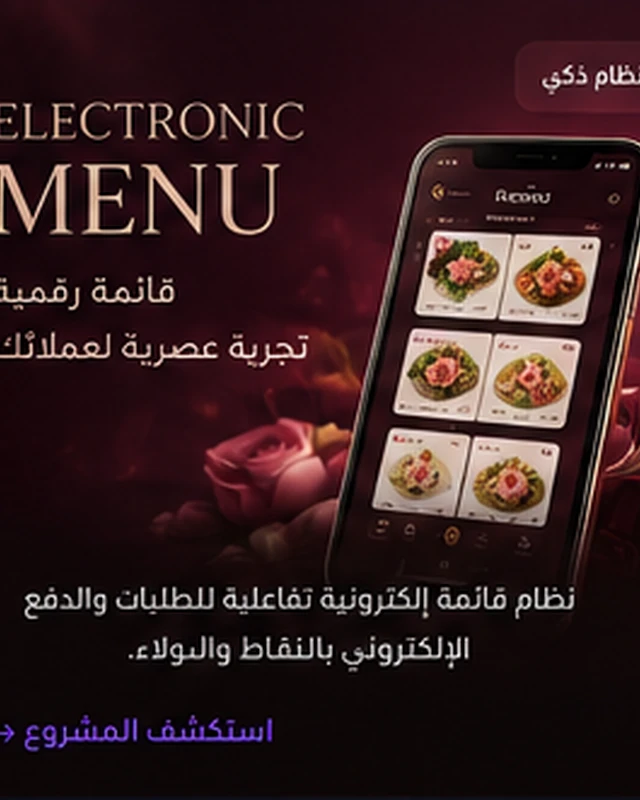 منصة القائمة الإلكترونية والطلبات